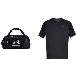 UA Undeniable 5.0 Duffle MD, Zwart, Groot & Under Armour Tech 2.0 Ademend sportshirt met korte mouwen korte mouwen sneldrogend losvallend trainingsshirt heren zwart (zwart/grafiet) XL