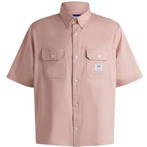 Oversized-fit overhemd in een katoentwill