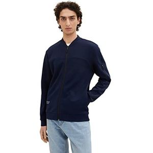 TOM TAILOR Denim Uomini Sweatjack 1035663, 10668 - Sky Captain Blue, M