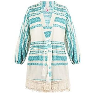 IZIA Kimono, turquoise, L voor dames, Turkoois, L