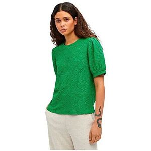 Object Objfeodora S/S Top Noos T-shirt voor dames, groen, XL