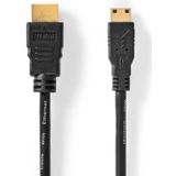 NEDIS High Speed HDMI ™ kabel met Ethernet | HDMI™ stekker | HDMI™ Mini stekker | 4K @30Hz | 10.2 Gbps | 5,00 m | rond | PVC | zwart | label