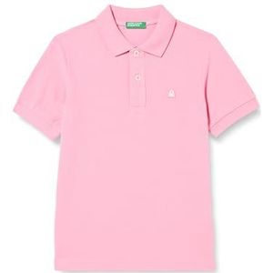 United Colors of Benetton Poloshirt voor kinderen en jongeren, Roze 38E, 150