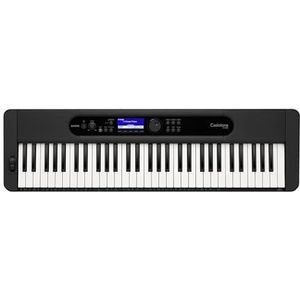 Casio CT-S400 CASIOTONE Keyboard met 61 aanslagdynamische standaardtoetsen, 600 geluiden en 200 begeleidende ritmes, zwart