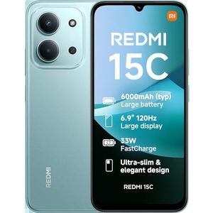 Redmi 15C 4+128 Mint Green (No power adapter included)
