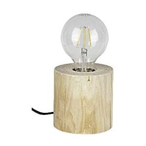 Homemania HOMBR_0309 tafellamp, foster, bureau, nachtkastje, hout, 8-12 x 8-12 x 10 cm