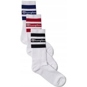 Champion Seasonal Small Script Logo Socks 3PP Crew Sportsokken, wit (WW001), 39-42 uniseks - volwassenen, wit (WW001), 39-42 EU