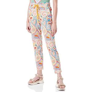 Love Moschino Womens Jogger in Honeycomb Superlight Stretch Fleece Casual Broek, All.Multicolor, 42