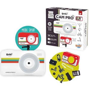 Kindercamera 2-in-1, 48 MP & video 1080p, reis- en sportmodus, zoom X16, 7 cm display, filters, siliconen hoes, accessoires, 16 GB SD-kaart, USB-C - vanaf 8 jaar