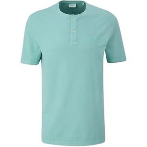 Shirt - Effen - Jersey - Kwartmouw - Normale Pasvorm