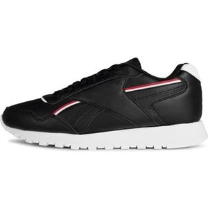 Reebok Unisex Glide Vegan Sneaker, Core zwart Ftwr witte Vector rood, 36 EU