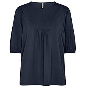 SOYACONCEPT Dames SC-MARICA 206 Casual 3/4 Sleeve Blouse, Navy, S