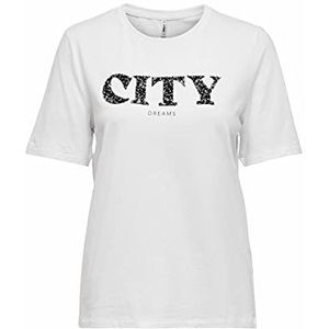 ONLY Dames Onlbina Life Boxy S/S Box Top Jrs T-shirt