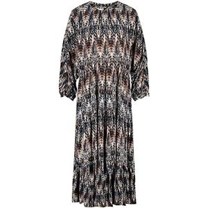 GERRY WEBER Dames 880004-31500 Jurk, blauw patroon, 34