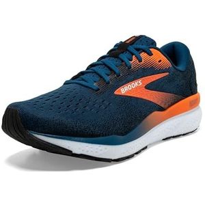 Brooks Ghost 16 Sneakers voor heren, 41 EU, Blue Opaal Black Nasturtium, 41 EU