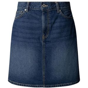Pepe Jeans - Rok - Blauw - Denim - Minirok - Slanke Pasvorm