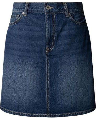Pepe Jeans - Rok - Blauw - Denim - Minirok - Slanke Pasvorm