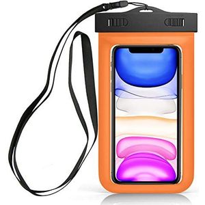 Sovica Waterdichte beschermhoes, compatibel met Xiaomi Mi 9, IPX8-gecertificeerd, waterdicht, oranje