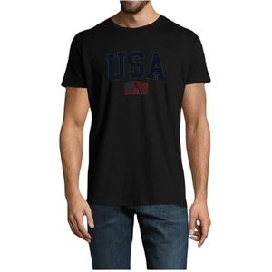 American College T-shirt, zwart, maat L, Zwart, L