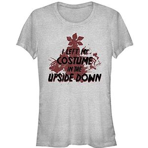 Stranger Things Dames Upside Down Kostuum Korte Mouw T-Shirt, Heather Grey, XXL, Heather Grey, XXL