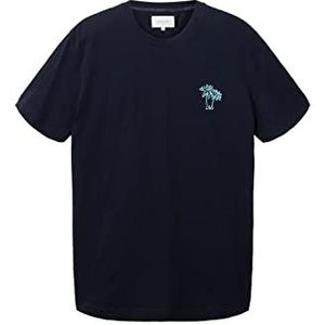 TOM TAILOR Heren 1036374 T-shirt, 10668-Sky Captain Blue, XXL, 10668 - Sky Captain Blue, XXL