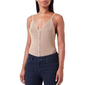 VERO MODA Vmnewlexsun Strap Button Ga Top voor dames, silver mink, XS