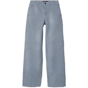 NLFRICTE TWI NW Wide Pant NOOS, Dress Blues/Aop: met strepen, 158 cm