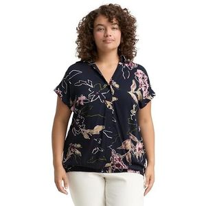 Tom Tailor - Blouse - Navy - Klassieke Blouse - Bloemenprint