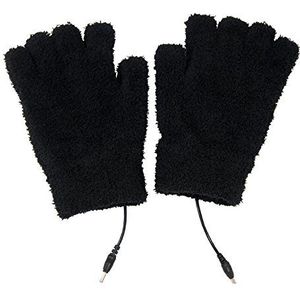 ObboMed MH-1000 Verwarmende handschoenen van verre infrarood koolstofvezel, halve vinger, USB 5V 6W - laptop, powerbank, pc, golflengte 8-15 Î¼m (gezond bereik: 4-14 Î¼m); zwart - 21 x 12 cm