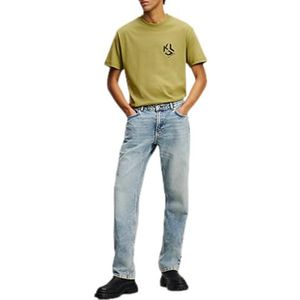 Karl Lagerfeld Jeans, Heren, Rechte Denim, Rechte Pijpen, Visual Light Blue, 2830