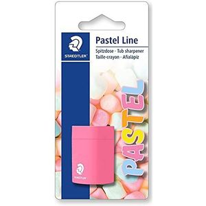 Staedtler Puntenslijper Pastel Line in pastelkleuren (afsluitdeksel, blisterkaart met puntenslijper, 51105PSBK)