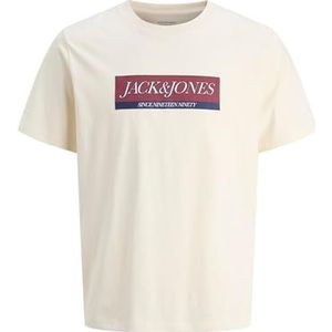 JACK & JONES Jorinwood Block Branding Tee Ss Cn, antiek wit., XS