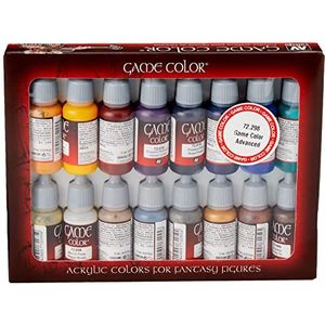 Vallejo 72298 Game Color Advanced Acryl Paint Set - Verschillende kleuren (Pack van 16)