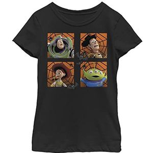 Disney Pixar Toy Story Buz Woody Halloween Girls Standard T-shirt, zwart, XS, zwart, XS