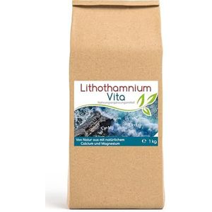 CELLAVITA Lithothamnium Vita Calcium + Magnesium | 100% zuiver en natuurlijk | zonder toevoeging (100% rode alg) | 8 maanden voorraad 1000 g
