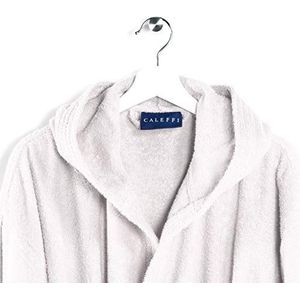 Caleffi Oceano badjas met capuchon, katoen, wit, L, 61133