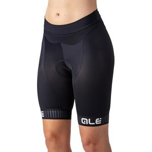Alé Cycling Dames Solid Traguardo Fietsbroek, zwart/wit, 3XL