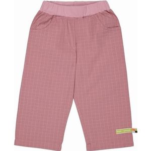 loud + proud Meisjes van fijne ruit, GOTS-gecertificeerde broek, Aster, 74/80, Aster, 74/80 cm