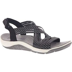 Skechers - Reggae Cup Oh Snap Sandalen - Zwart - Stretchmateriaal