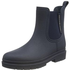 Tommy Hilfiger Essential Tommy Rainbootie Low Boot voor dames, Ruimte Blauw, 37 EU