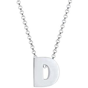 Elli Halsketting letter C initialen Trend Minimal 925 zilver, 45 cm