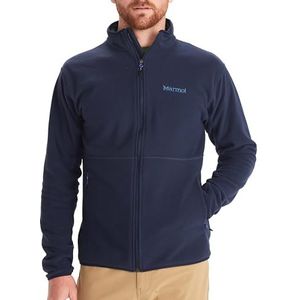 Marmot Heren Rocklin Jacket, Warme fleecejas, outdoorjas met doorlopende ritssluiting, ademende en winddichte trui, Arctic Navy, M