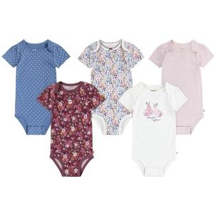 Huggies Little Hugs Huggies Bodies Everyday (5-pack) ondershirt, blauw/roze/wit, verpakking van 5 stuks, blauw/roze/wit, BLUE/PINK/WHITE