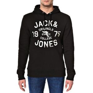 Jack and Jones Heren Koop Altijd Hoodie met lange mouwen en capuchon, Zwart, S
