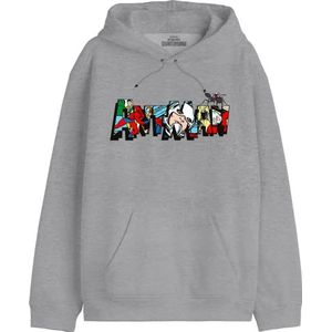 Marvel Antman - Antman Logo Comics MEANTMMSW019 sweatshirt voor heren, grijs melange, maat M, Grijs Melange, M