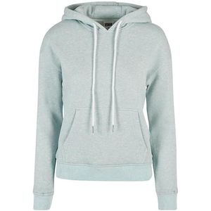 Urban Classics Dames Color Hoody Sweatshirt, salvia melange, M, Salvia Melange, M