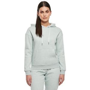 Urban Classics Dames Color Hoody Sweatshirt, salvia melange, M, Salvia Melange, M