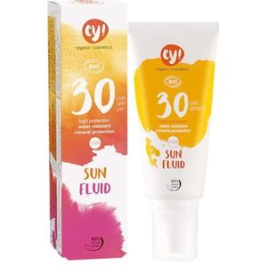 Ey! Organic Cosmetics Sunspray zonnespray, SPF 30+, waterbestendig, veganistisch, zonder microplastic, natuurlijke cosmetica voor gezicht en lichaam, 1 verpakking (1 x 100 ml)