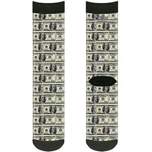 Buckle Down Herensokken, 100 Dollar Bills Crew Rugzakken, Multicolor
