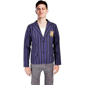 Ciao - Nevermore Academy Jacket schooluniform kostuum vermomming verkleedjurk voor jongens en meisjes, officieel Wednesday Addams (maat M)